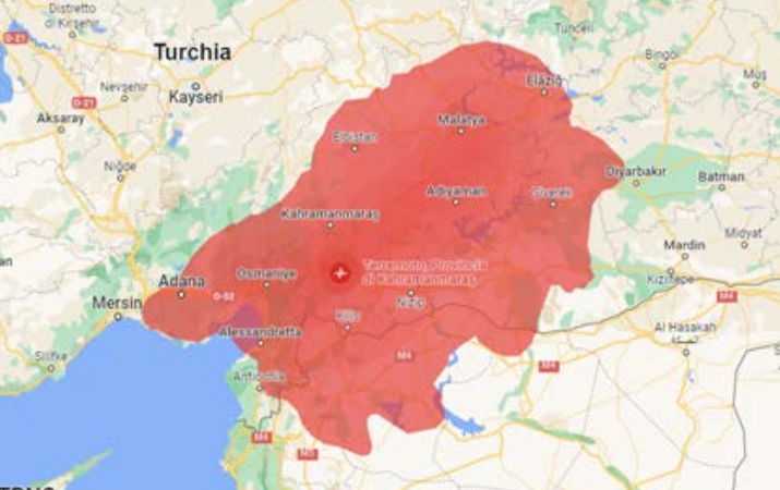 Emergenza terremoto in Turchia e Siria